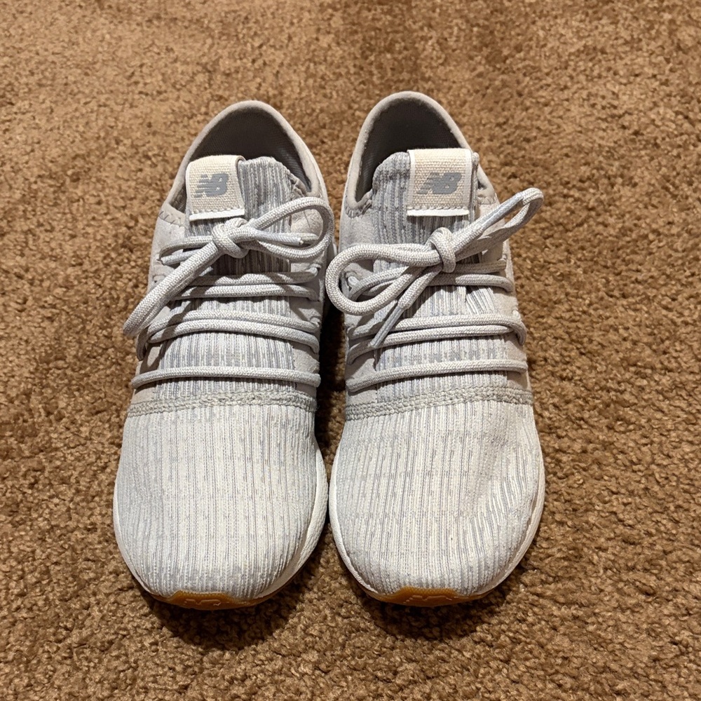 New Balance Kids Light Gray Sneakers